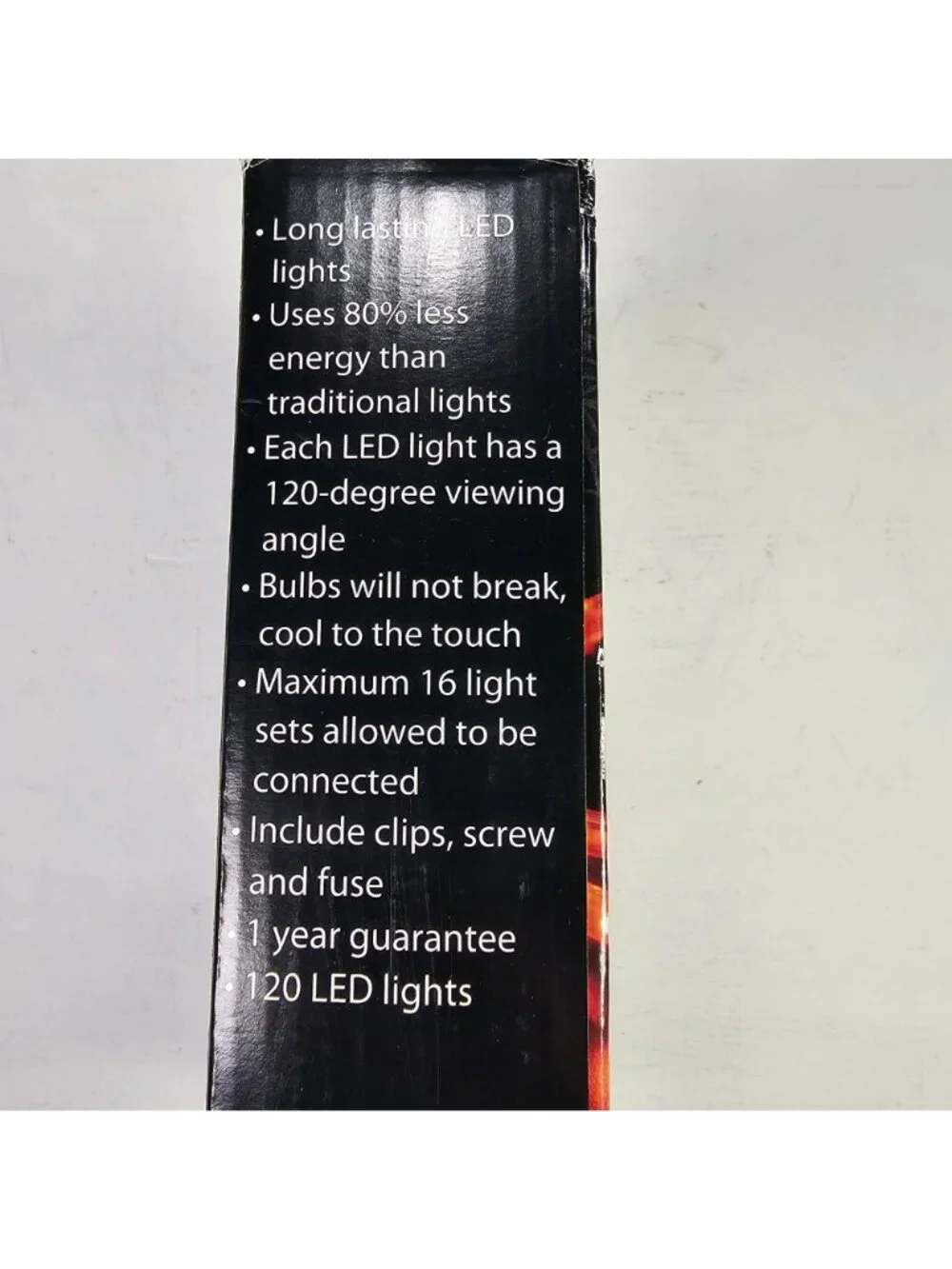 Orange LED Tape Light 120 Count 9.8ft Indoor/Outdoor Flexible Strip